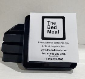 Bed Bug Monitor The Bed Moat Single ( Pack of 4 ) – Black