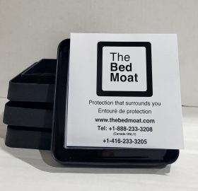 Bed Bug Monitor The Bed Moat Single ( Pack of 4 ) – Black