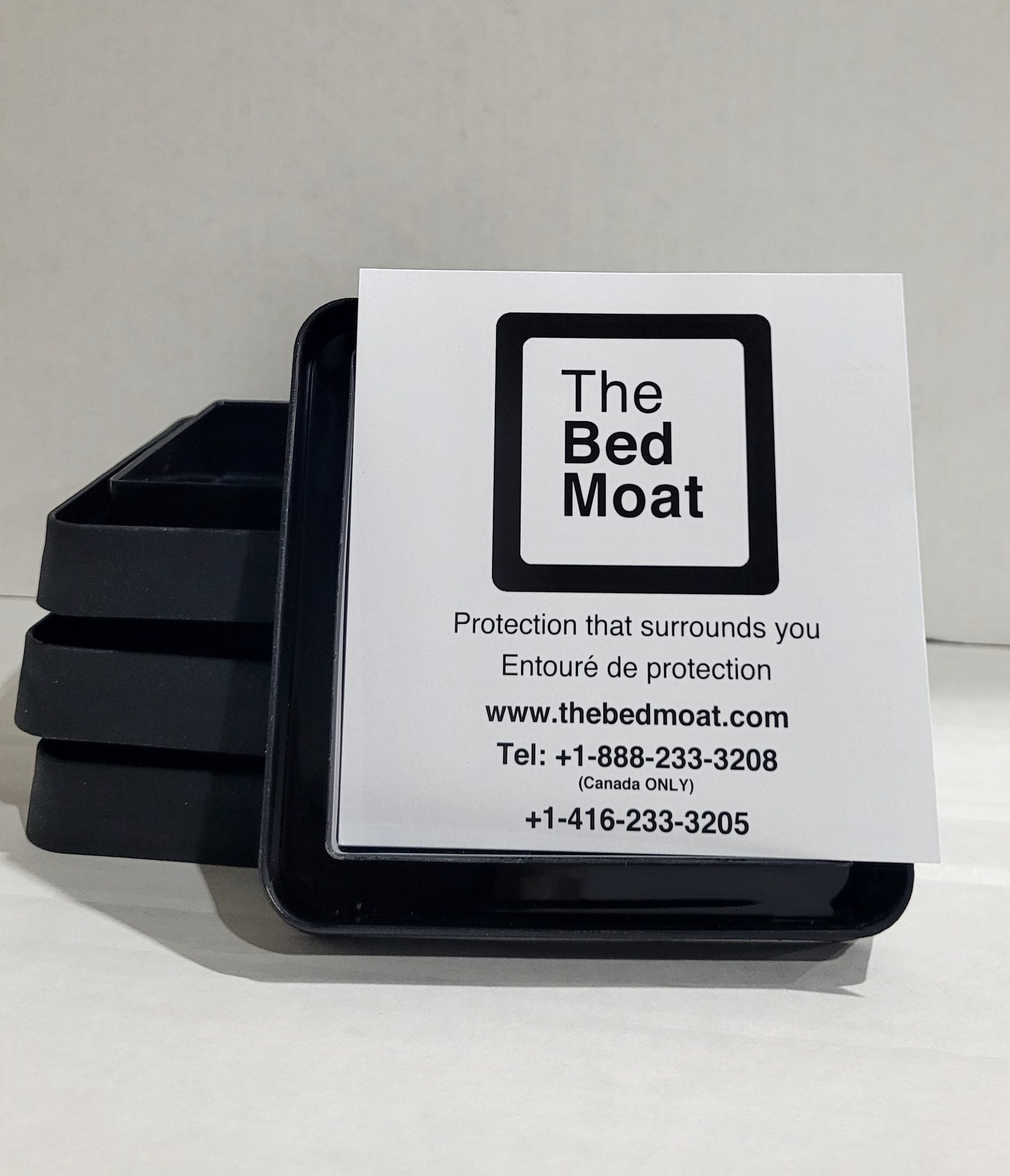 Bed Bug Monitor The Bed Moat Single ( Pack of 4 ) – Black